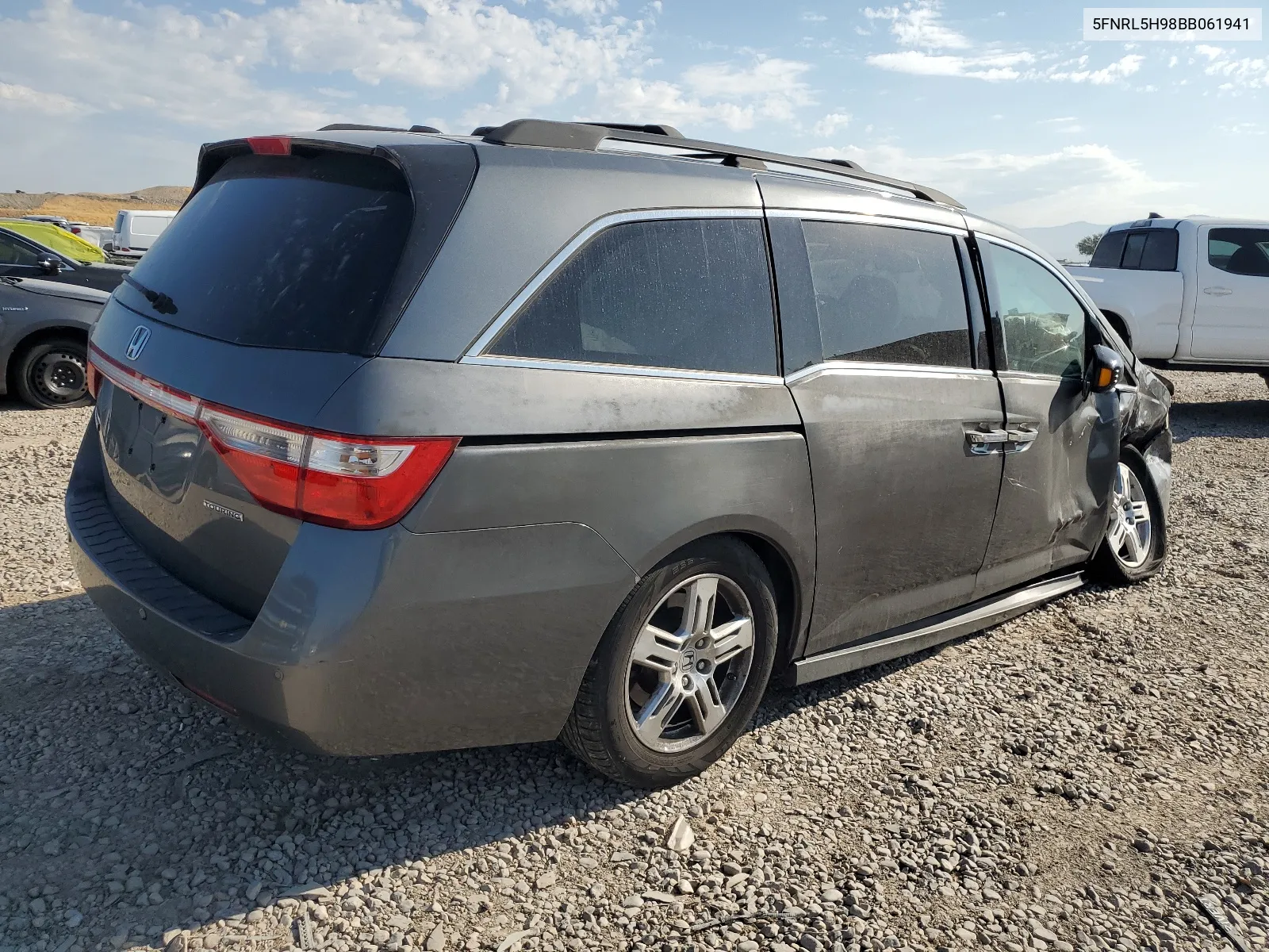 2011 Honda Odyssey Touring VIN: 5FNRL5H98BB061941 Lot: 66142424