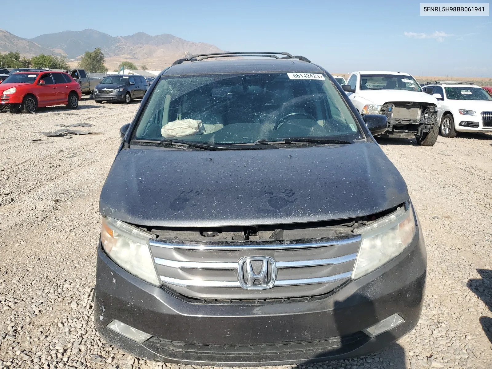 2011 Honda Odyssey Touring VIN: 5FNRL5H98BB061941 Lot: 66142424