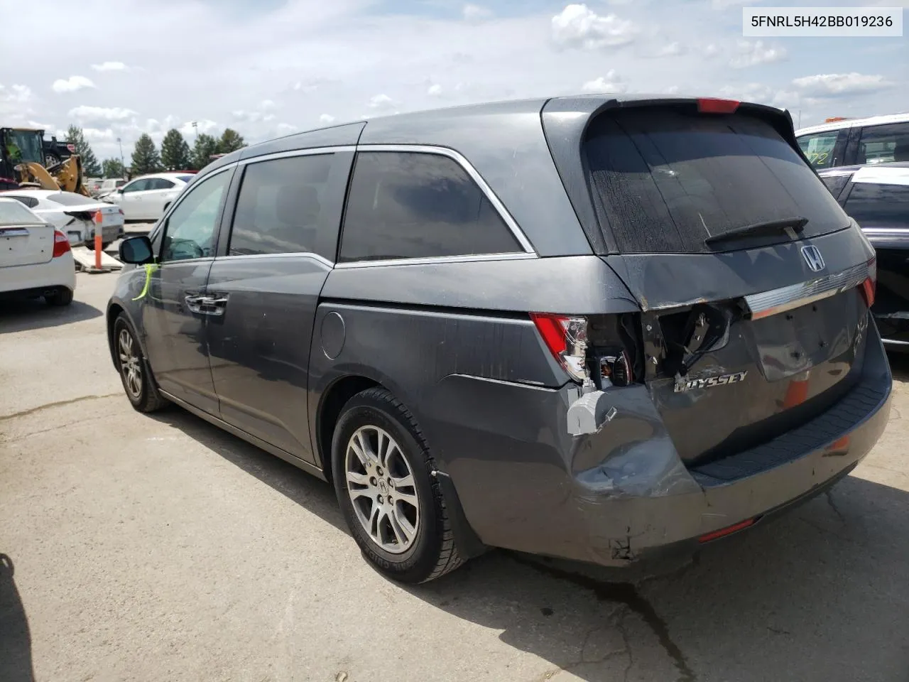 2011 Honda Odyssey Ex VIN: 5FNRL5H42BB019236 Lot: 66407024