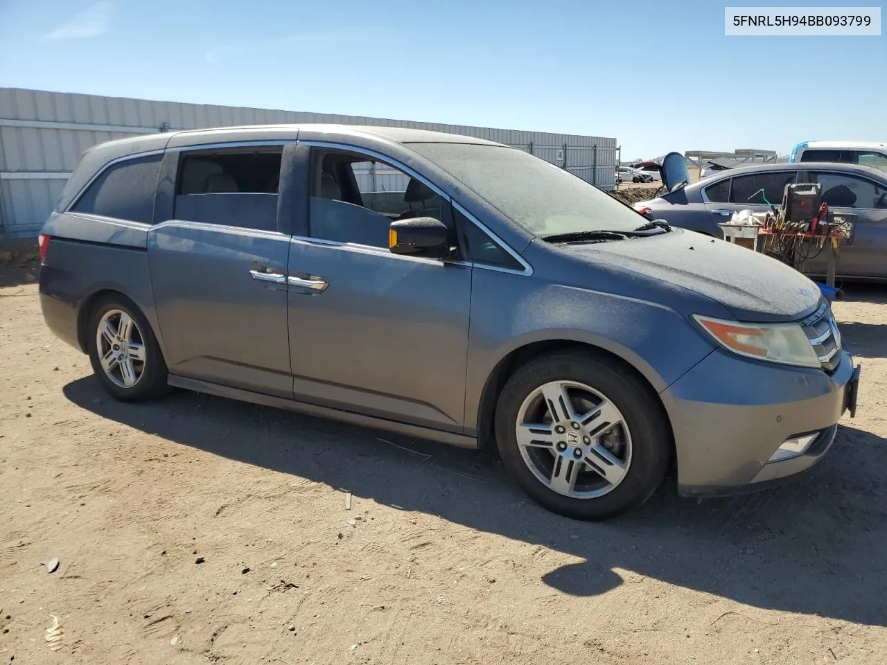 2011 Honda Odyssey Touring VIN: 5FNRL5H94BB093799 Lot: 67190454