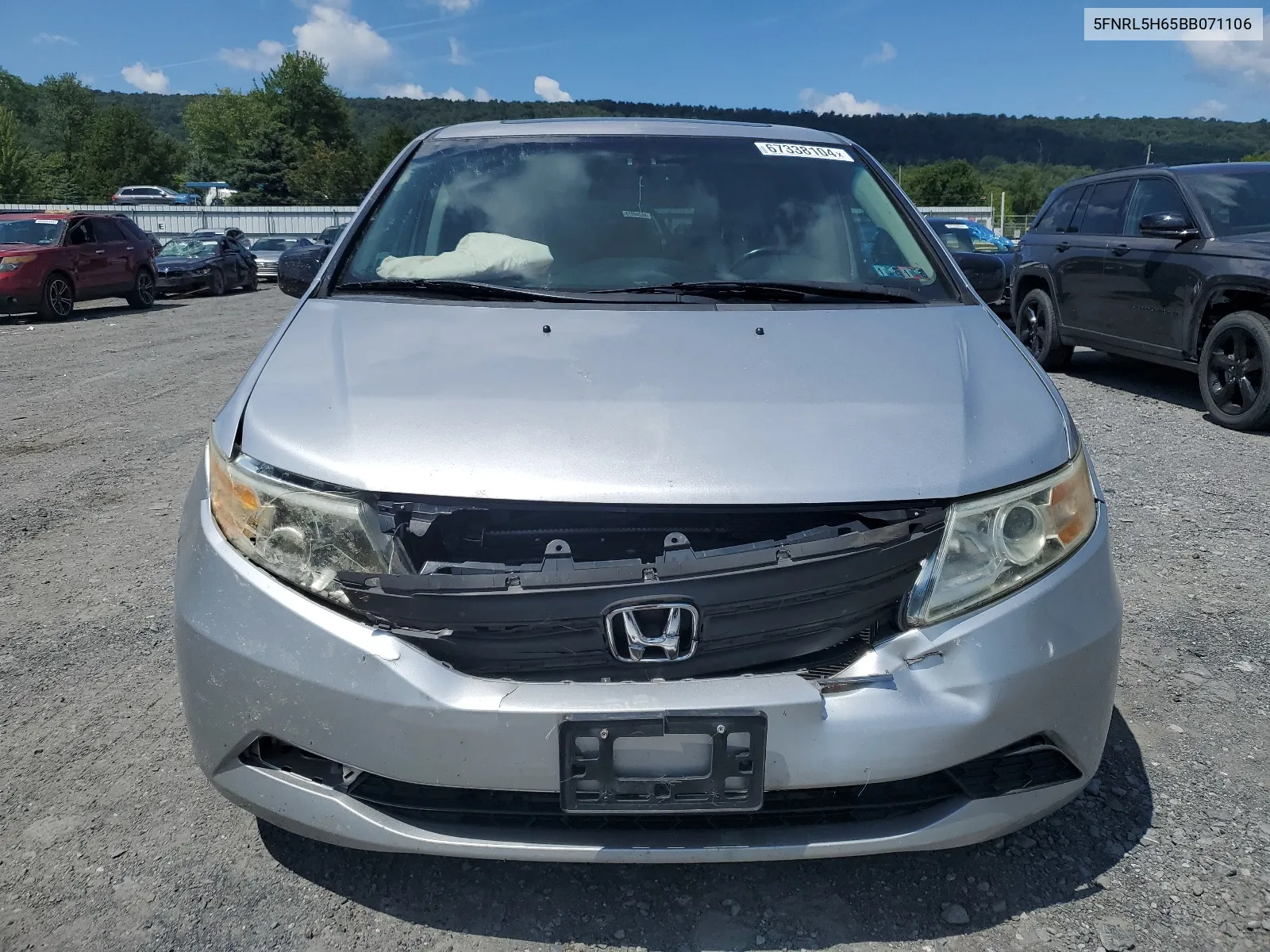 2011 Honda Odyssey Exl VIN: 5FNRL5H65BB071106 Lot: 67338104