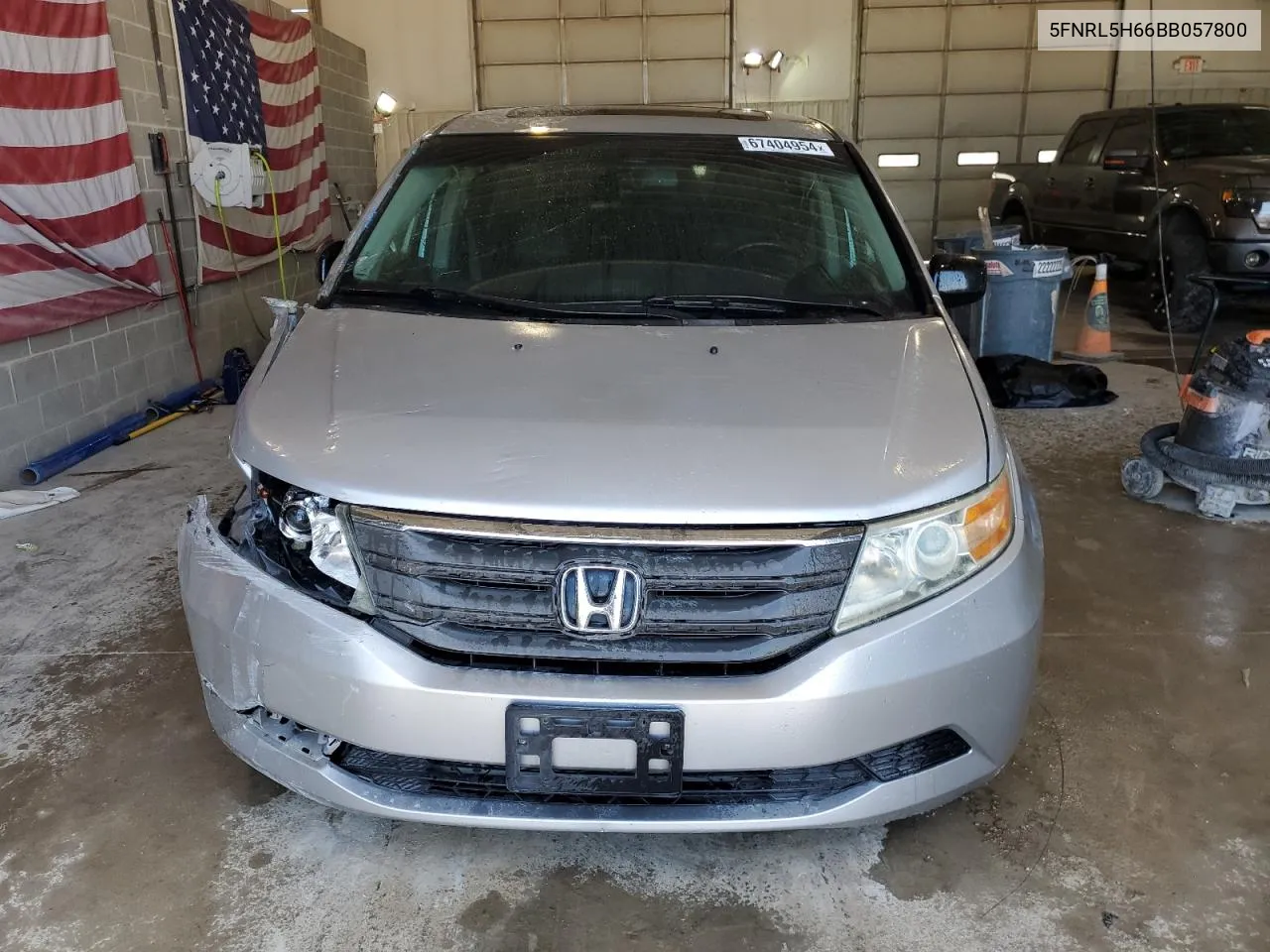 2011 Honda Odyssey Exl VIN: 5FNRL5H66BB057800 Lot: 67404954