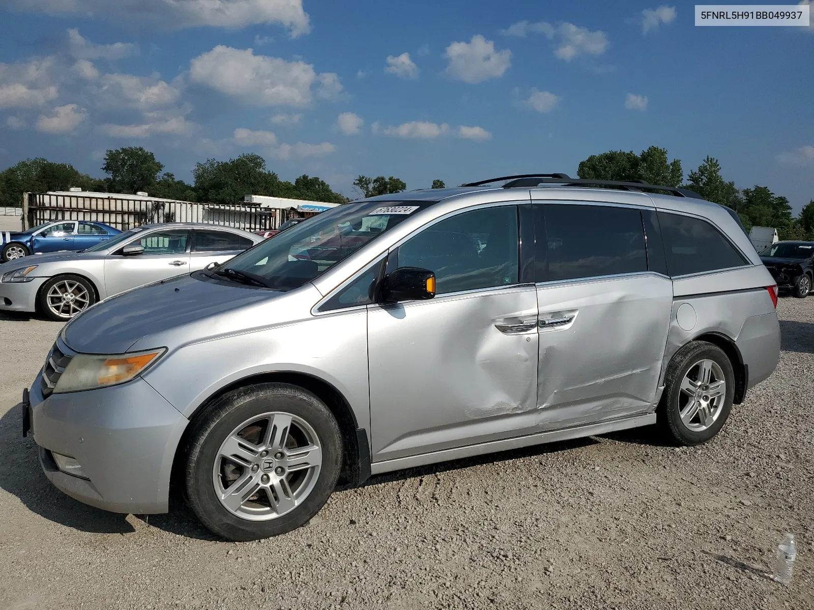 2011 Honda Odyssey Touring VIN: 5FNRL5H91BB049937 Lot: 67630224