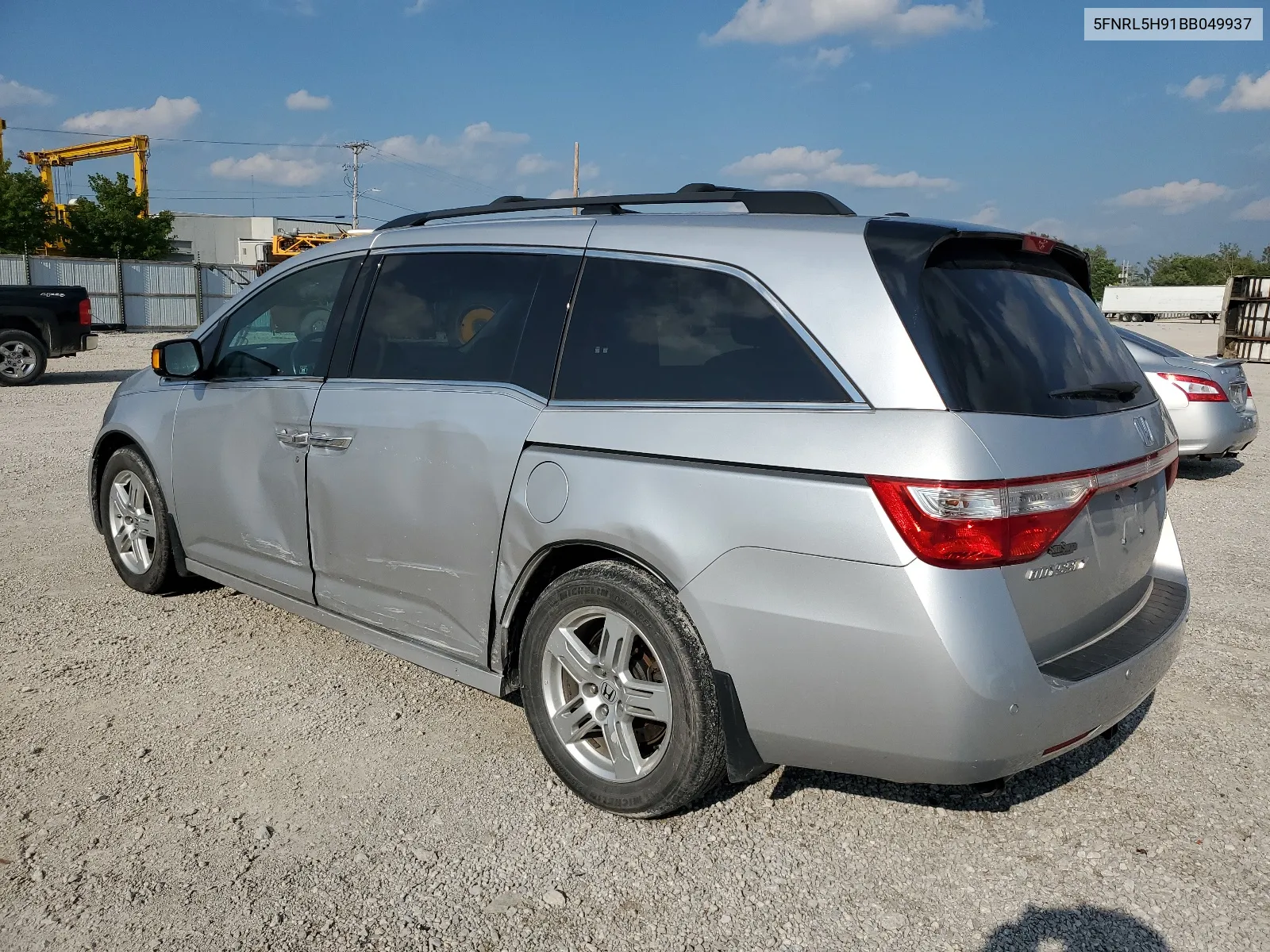 2011 Honda Odyssey Touring VIN: 5FNRL5H91BB049937 Lot: 67630224