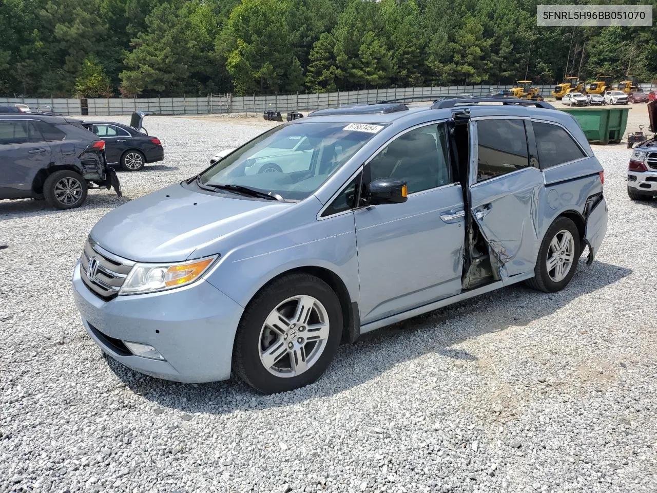 5FNRL5H96BB051070 2011 Honda Odyssey Touring