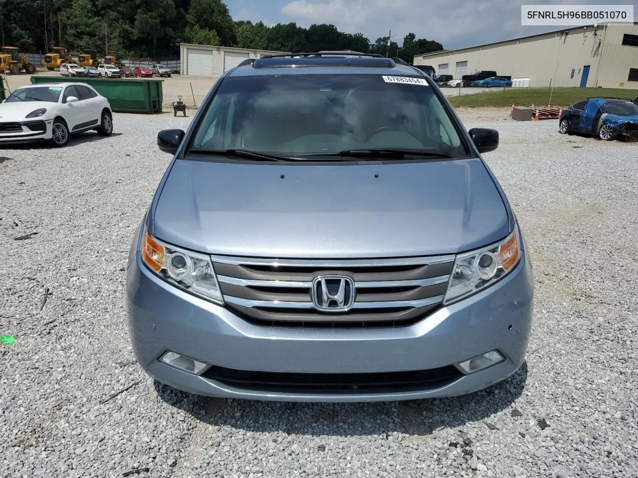 2011 Honda Odyssey Touring VIN: 5FNRL5H96BB051070 Lot: 67883454