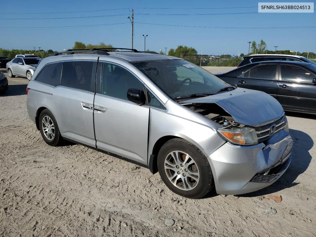 2011 Honda Odyssey Exl VIN: 5FNRL5H63BB024513 Lot: 68134514