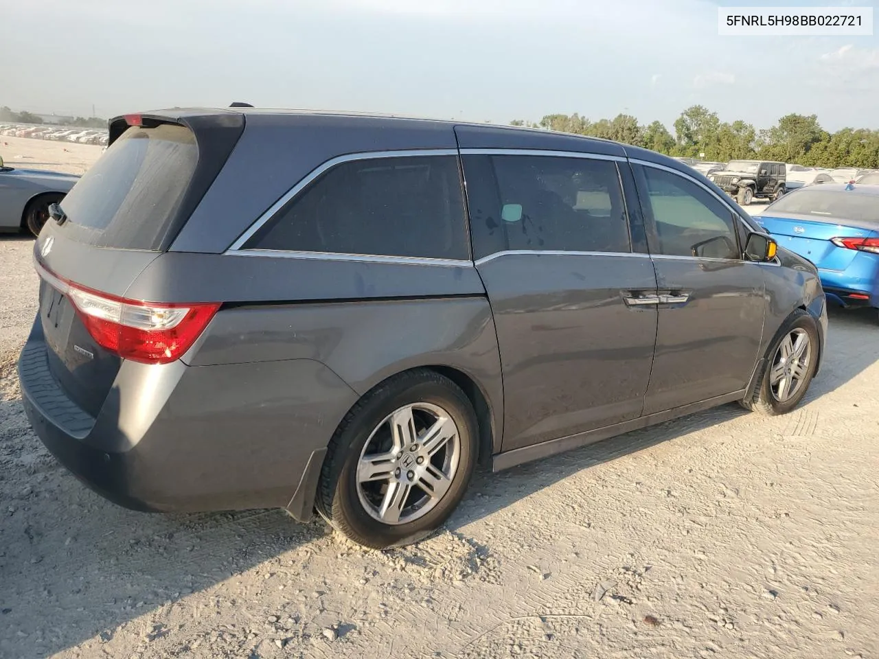 2011 Honda Odyssey Touring VIN: 5FNRL5H98BB022721 Lot: 68152284