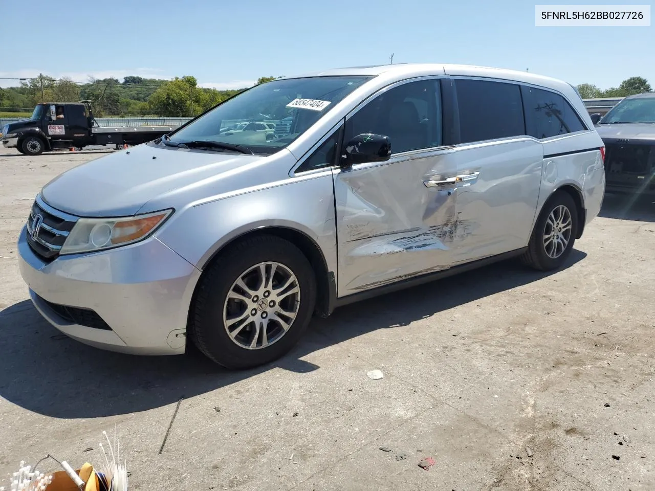 2011 Honda Odyssey Exl VIN: 5FNRL5H62BB027726 Lot: 68547404