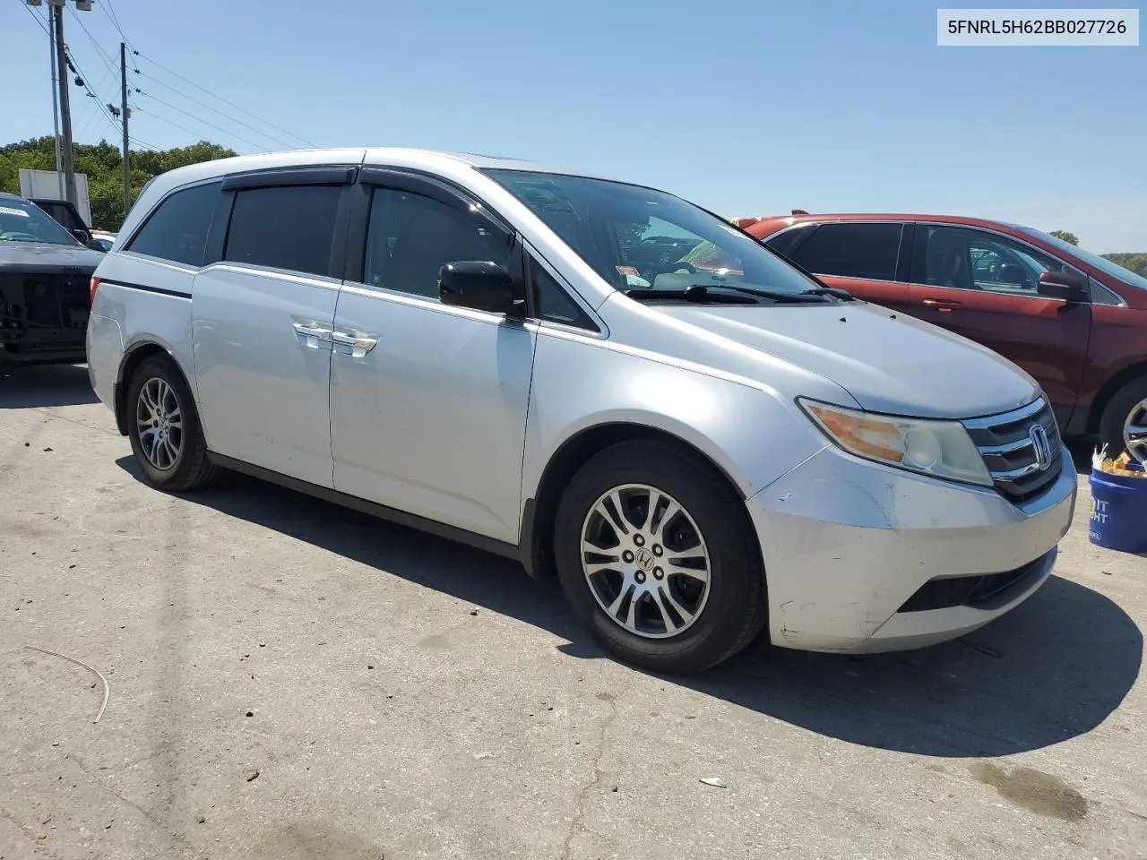 2011 Honda Odyssey Exl VIN: 5FNRL5H62BB027726 Lot: 68547404