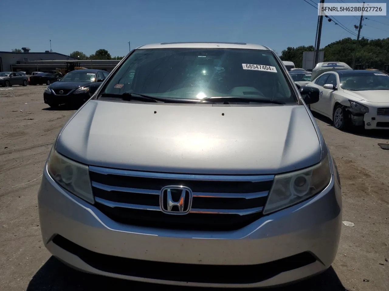 5FNRL5H62BB027726 2011 Honda Odyssey Exl