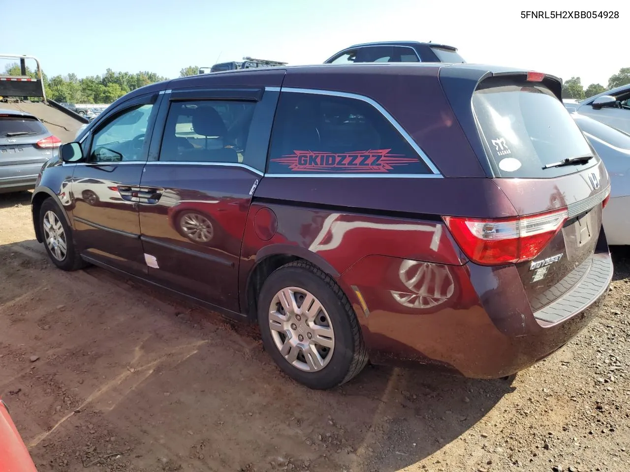 5FNRL5H2XBB054928 2011 Honda Odyssey Lx