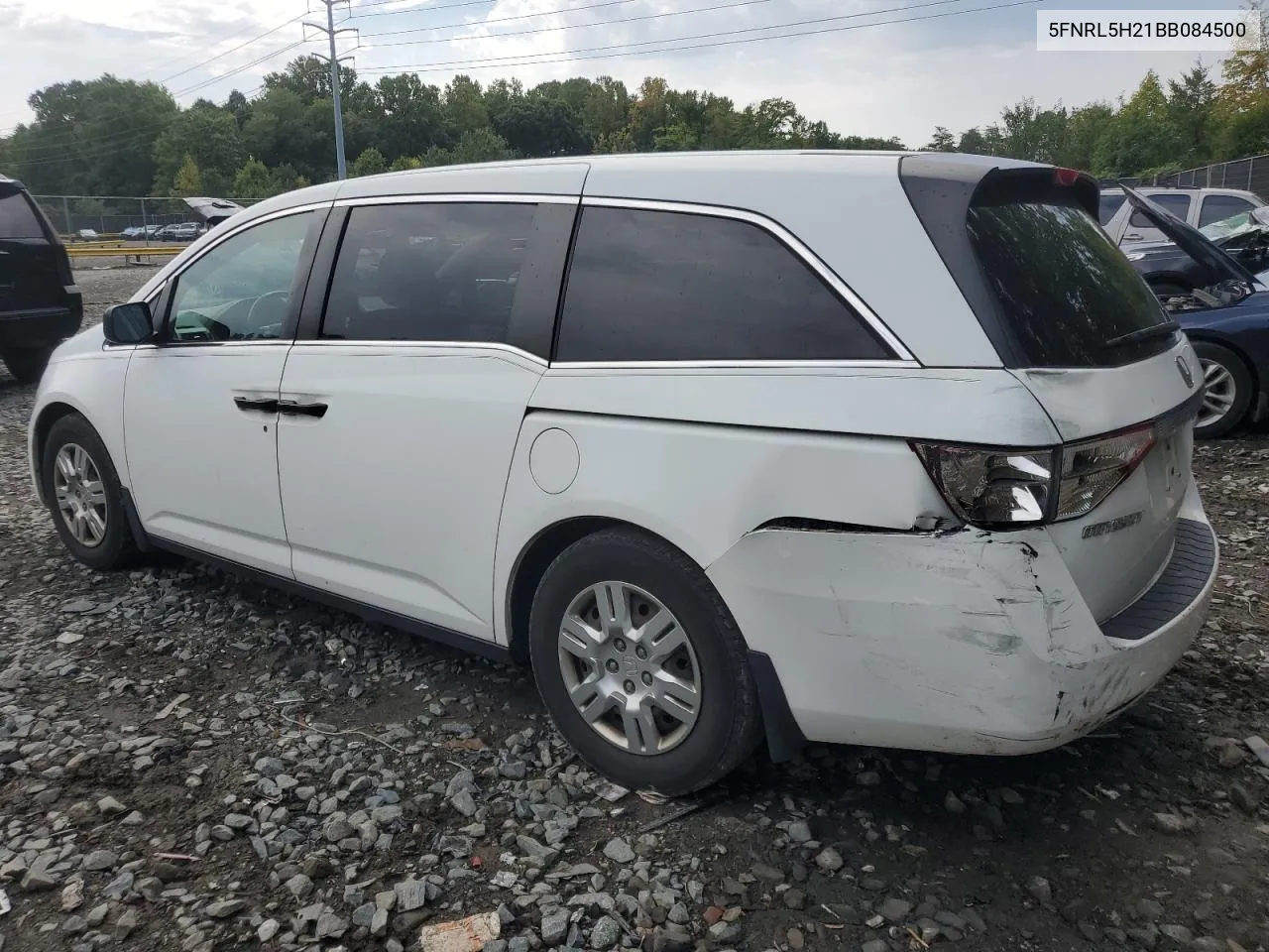 2011 Honda Odyssey Lx VIN: 5FNRL5H21BB084500 Lot: 68884074