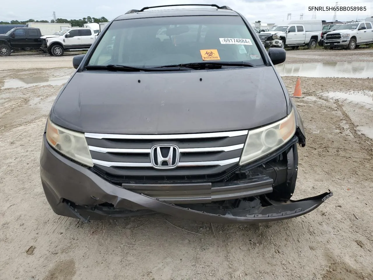 5FNRL5H65BB058985 2011 Honda Odyssey Exl