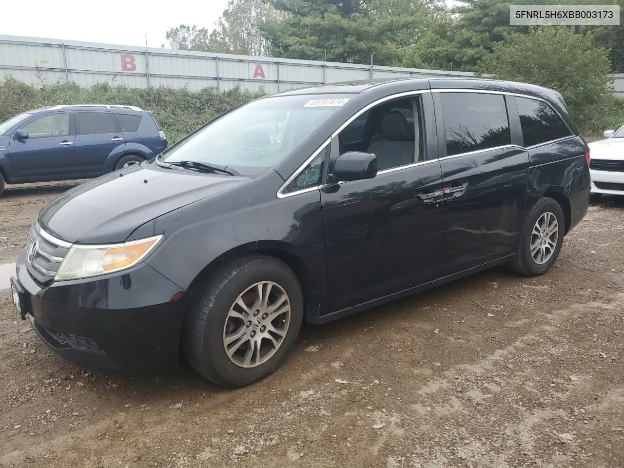 5FNRL5H6XBB003173 2011 Honda Odyssey Exl