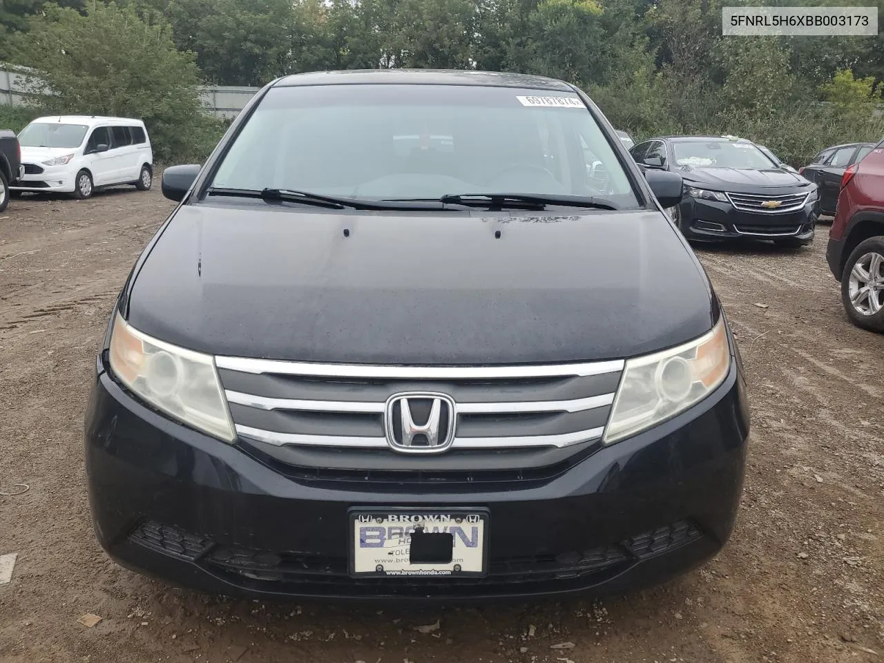 5FNRL5H6XBB003173 2011 Honda Odyssey Exl