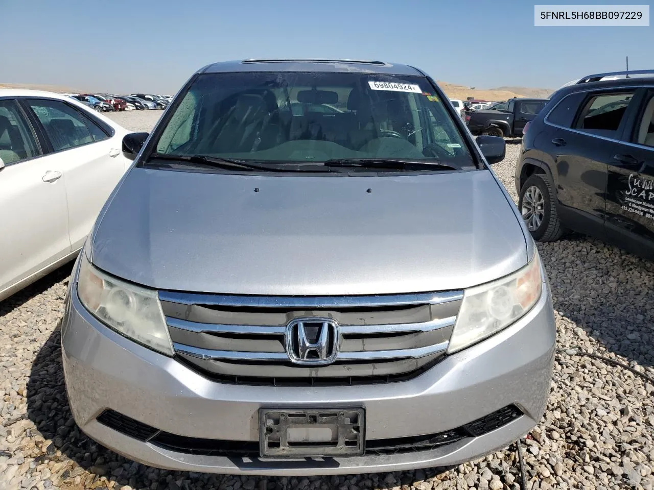 2011 Honda Odyssey Exl VIN: 5FNRL5H68BB097229 Lot: 69804924