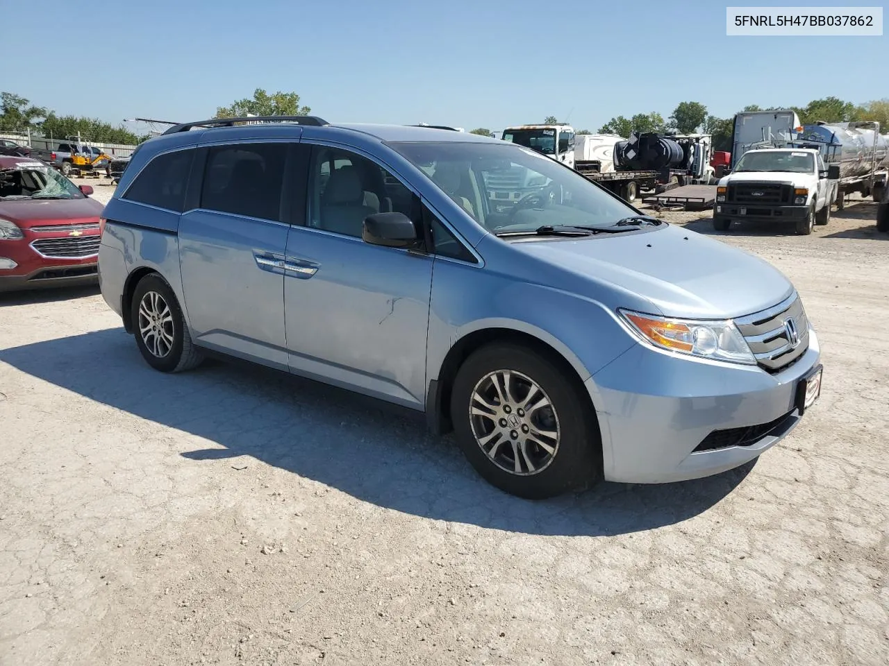 2011 Honda Odyssey Ex VIN: 5FNRL5H47BB037862 Lot: 70002094