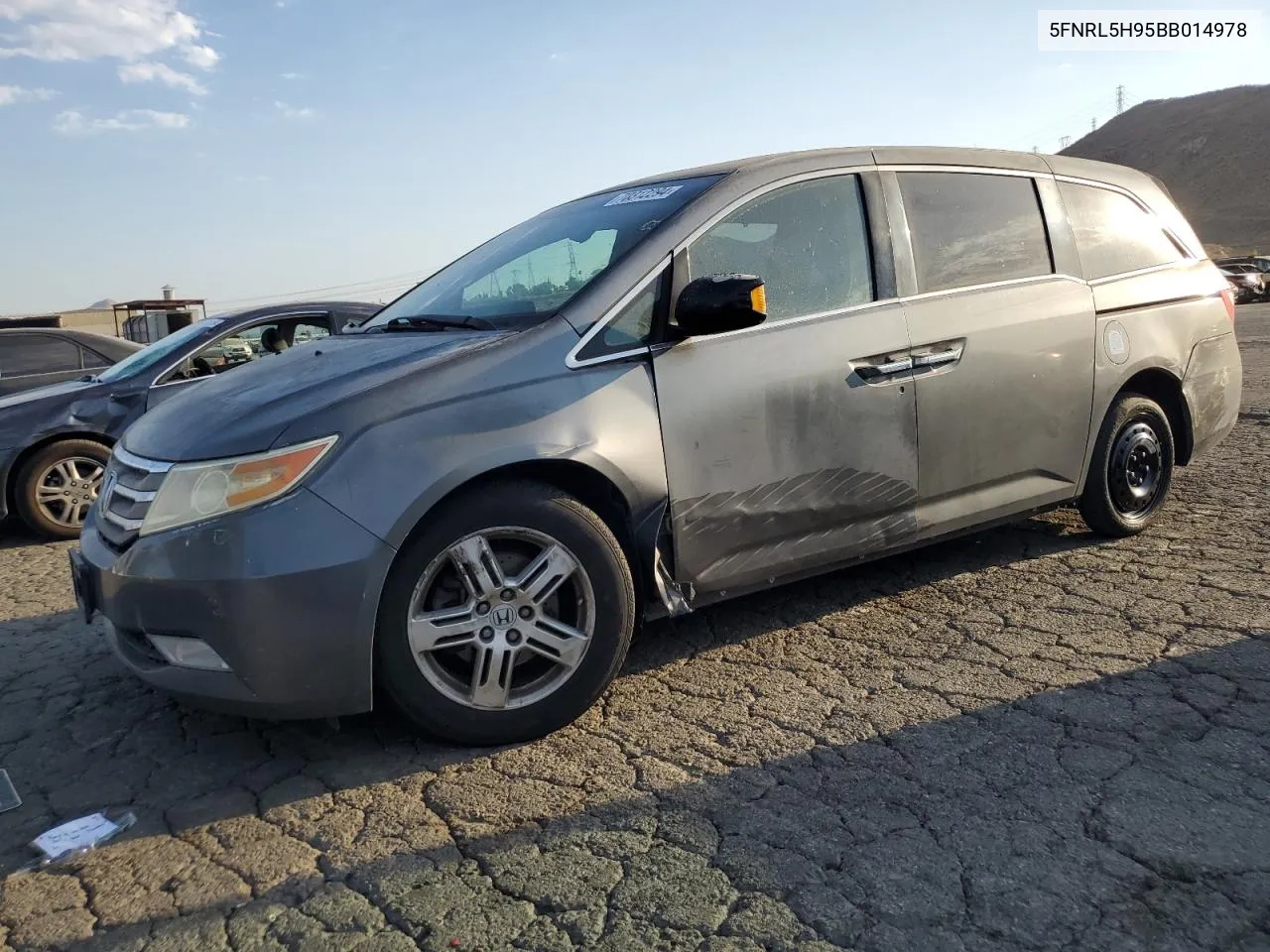 2011 Honda Odyssey Touring VIN: 5FNRL5H95BB014978 Lot: 70312294