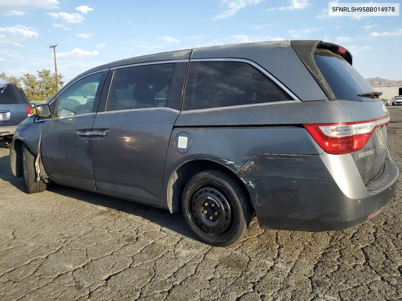 2011 Honda Odyssey Touring VIN: 5FNRL5H95BB014978 Lot: 70312294