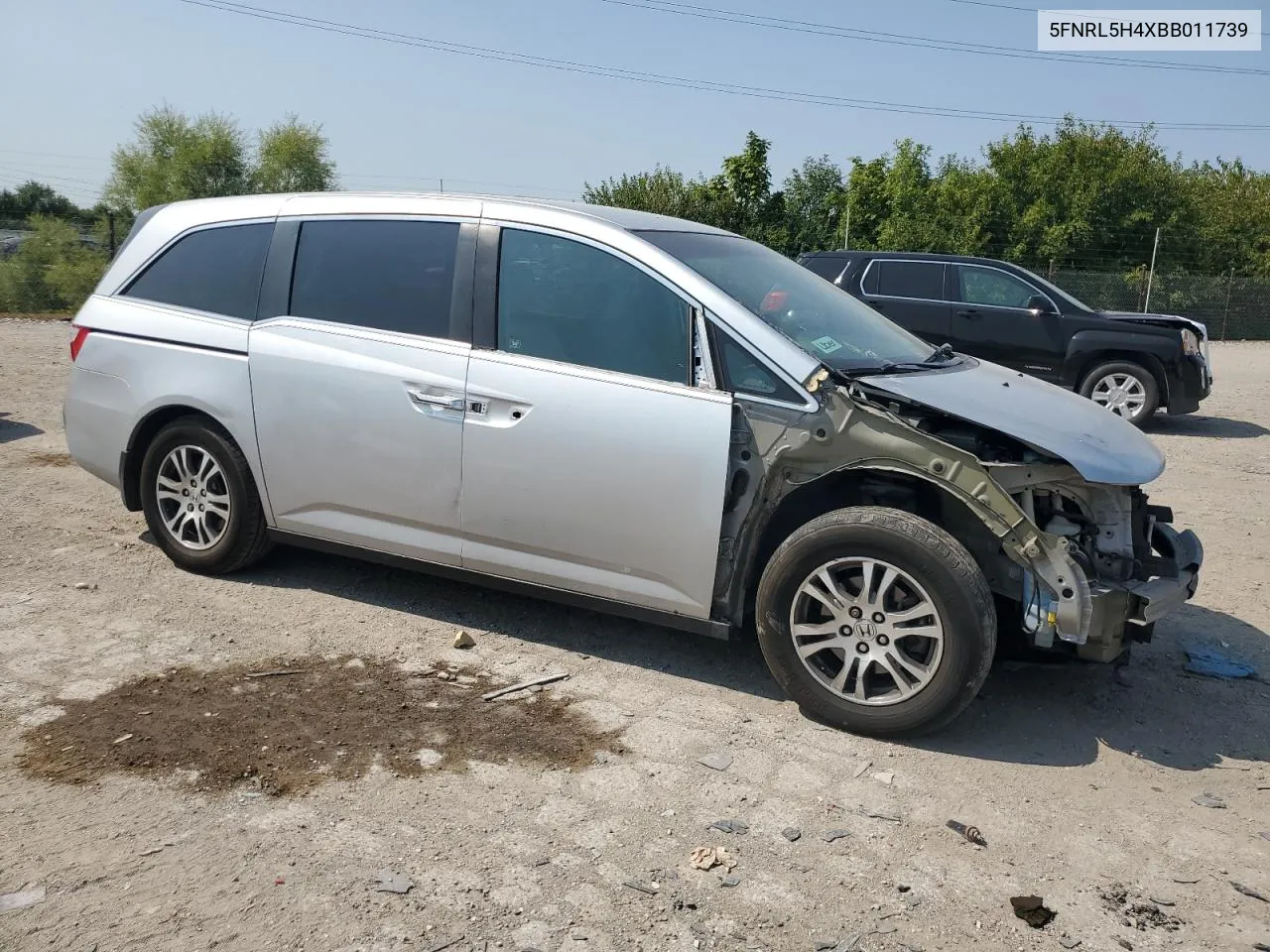 2011 Honda Odyssey Ex VIN: 5FNRL5H4XBB011739 Lot: 70435694