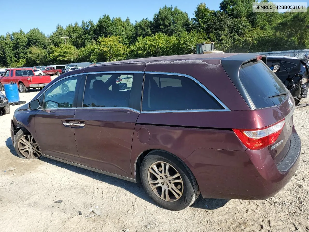 2011 Honda Odyssey Ex VIN: 5FNRL5H42BB053161 Lot: 70477054