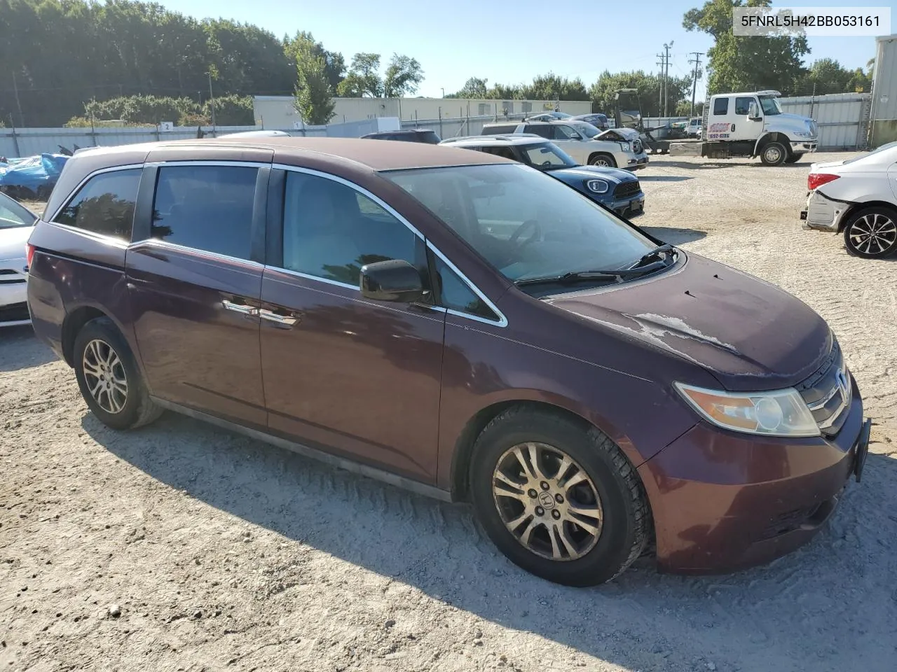 2011 Honda Odyssey Ex VIN: 5FNRL5H42BB053161 Lot: 70477054