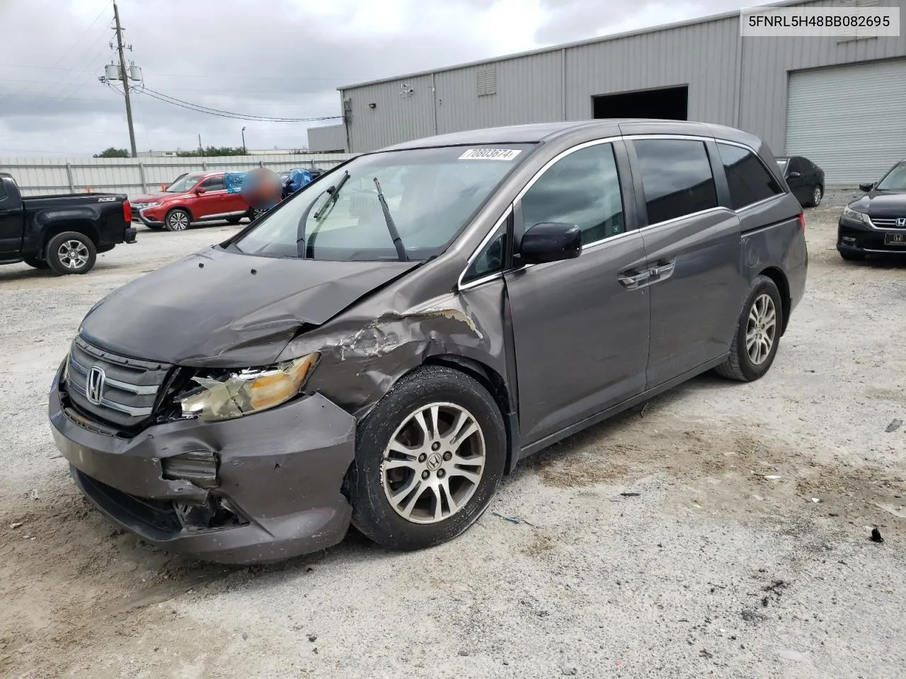 2011 Honda Odyssey Ex VIN: 5FNRL5H48BB082695 Lot: 70803674