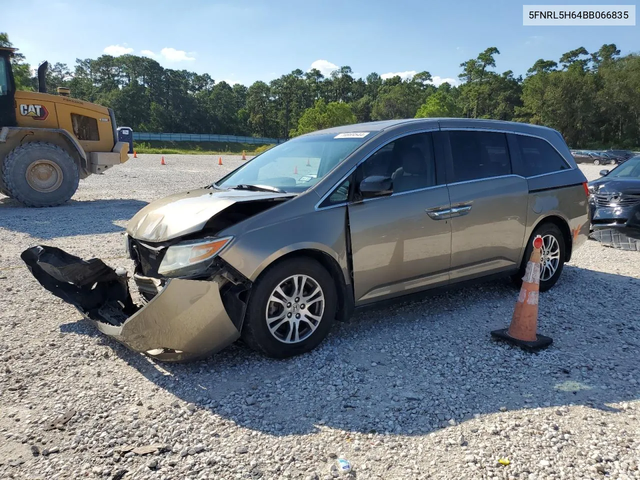 5FNRL5H64BB066835 2011 Honda Odyssey Exl