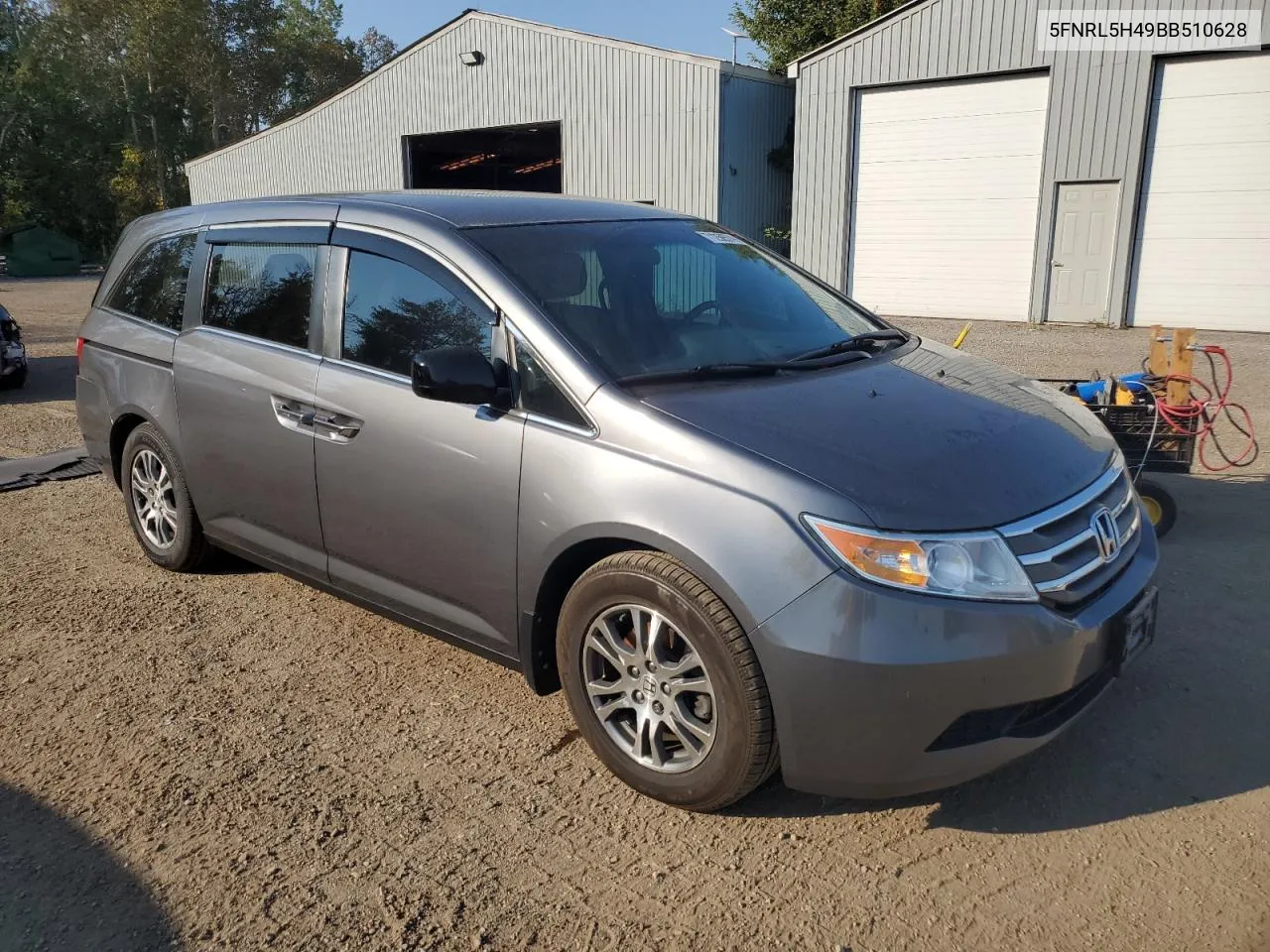 2011 Honda Odyssey Ex VIN: 5FNRL5H49BB510628 Lot: 71256574