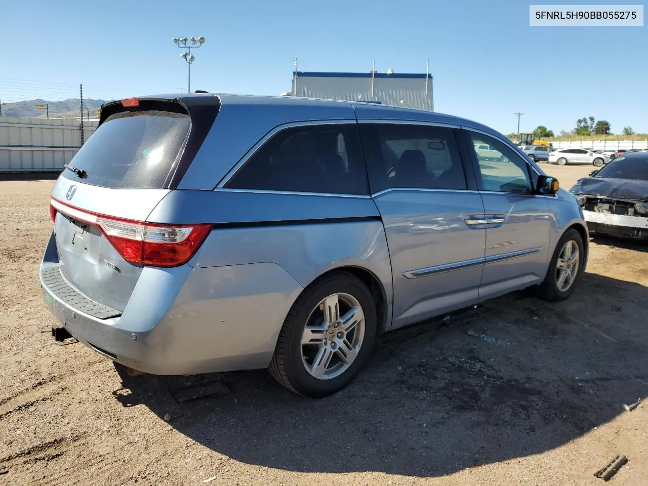 2011 Honda Odyssey Touring VIN: 5FNRL5H90BB055275 Lot: 71583574