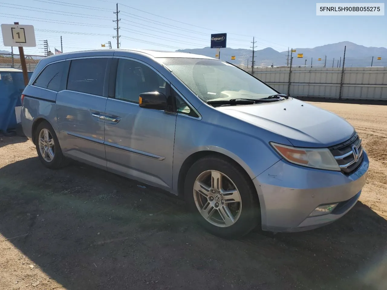 2011 Honda Odyssey Touring VIN: 5FNRL5H90BB055275 Lot: 71583574