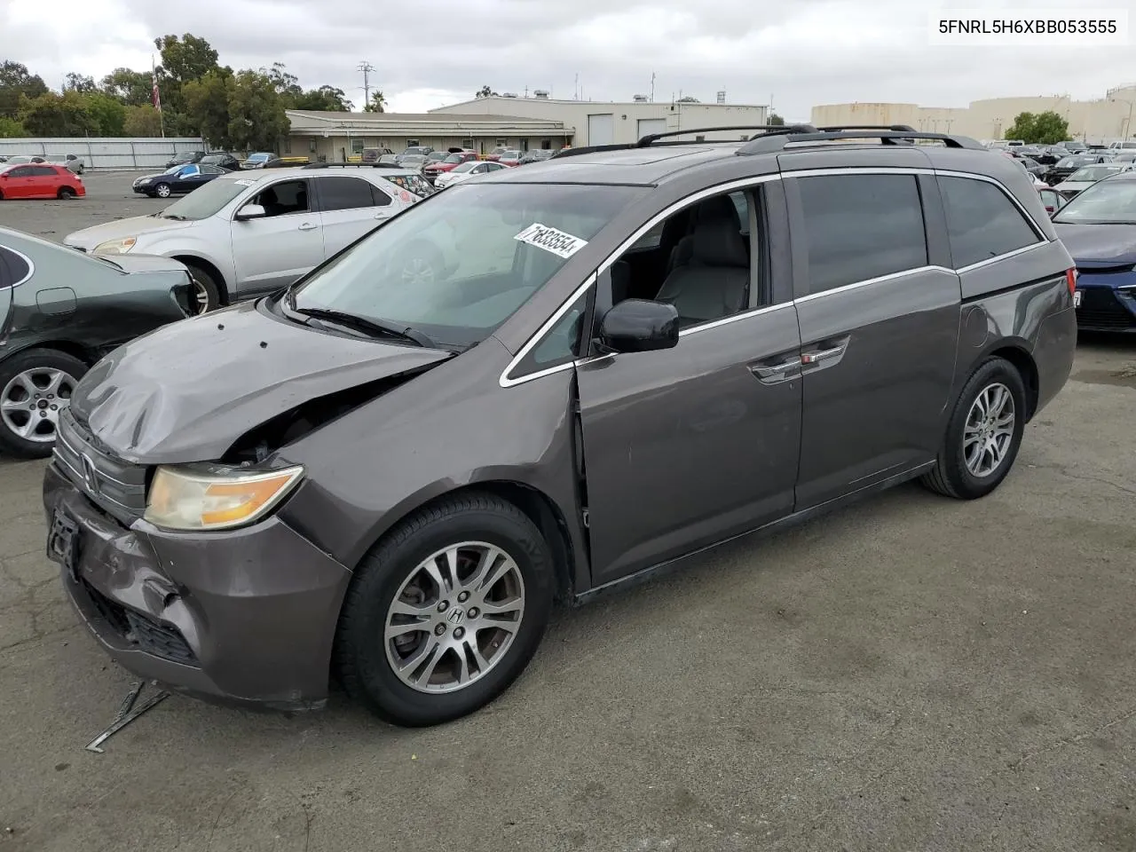 2011 Honda Odyssey Exl VIN: 5FNRL5H6XBB053555 Lot: 71833554