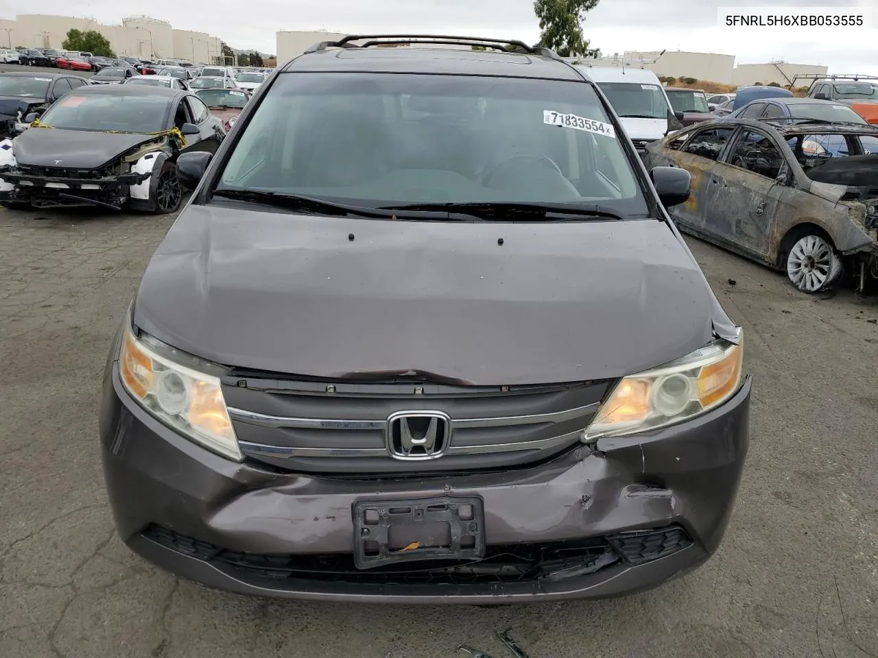 2011 Honda Odyssey Exl VIN: 5FNRL5H6XBB053555 Lot: 71833554