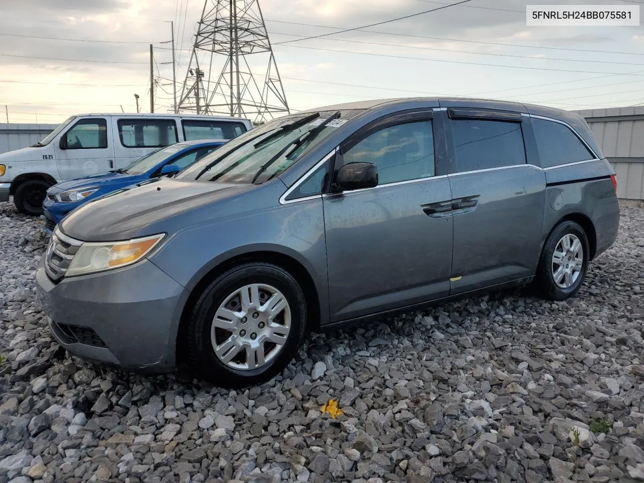 2011 Honda Odyssey Lx VIN: 5FNRL5H24BB075581 Lot: 71868104