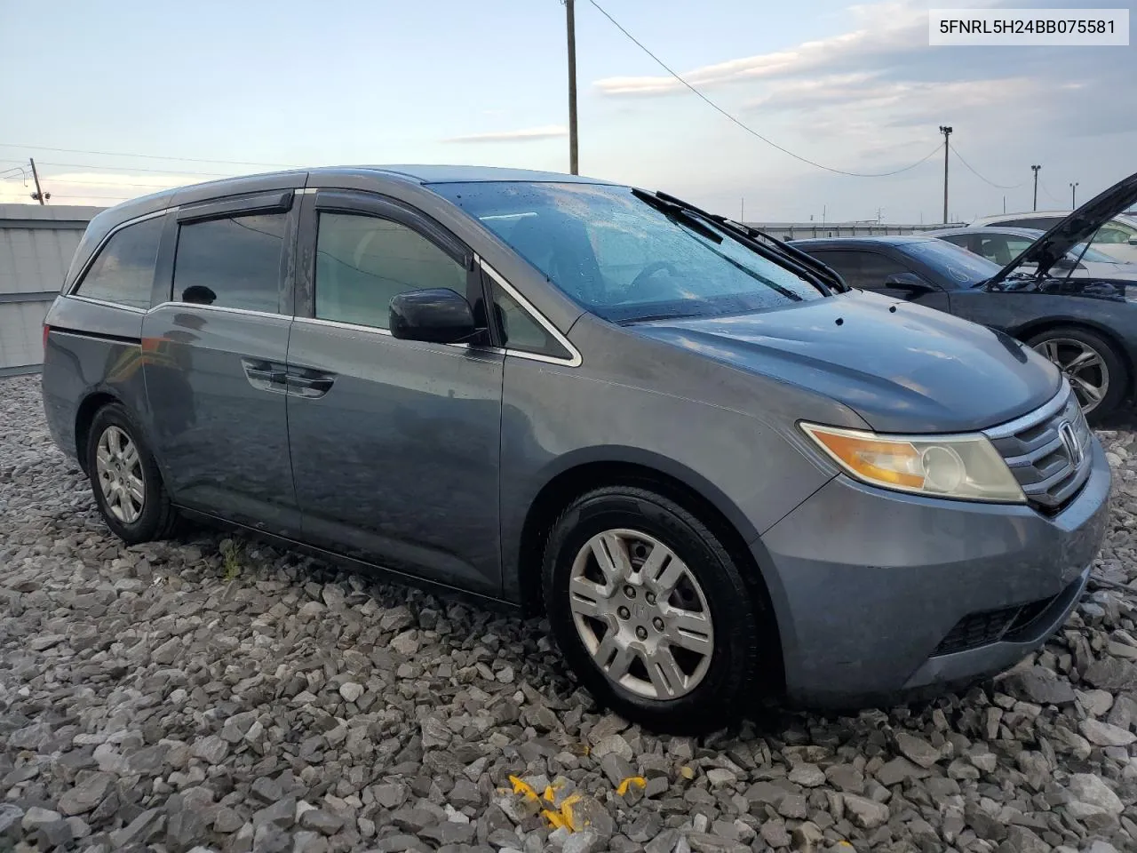 2011 Honda Odyssey Lx VIN: 5FNRL5H24BB075581 Lot: 71868104