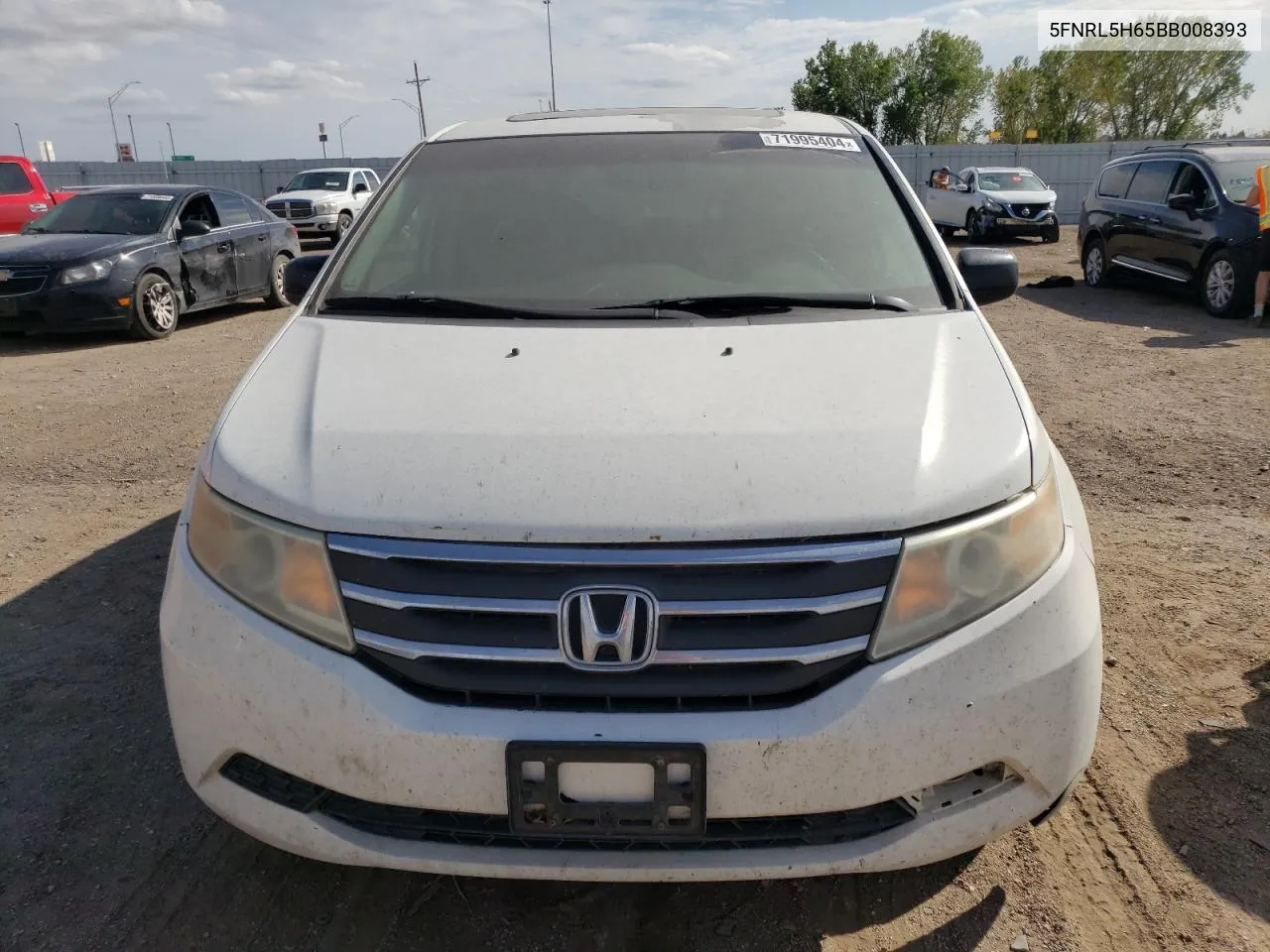 2011 Honda Odyssey Exl VIN: 5FNRL5H65BB008393 Lot: 71995404