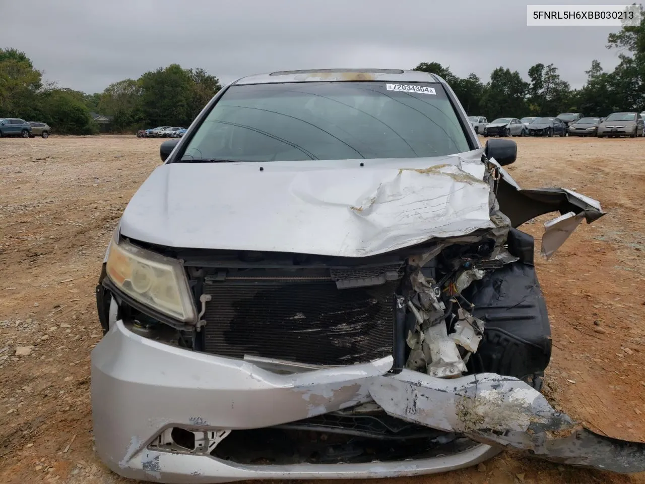 2011 Honda Odyssey Exl VIN: 5FNRL5H6XBB030213 Lot: 72034364