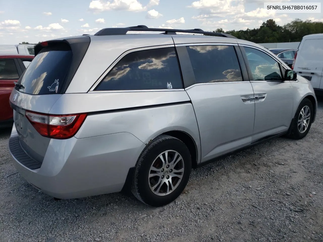 2011 Honda Odyssey Exl VIN: 5FNRL5H67BB016057 Lot: 72206924