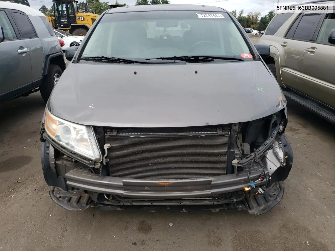 5FNRL5H63BB005881 2011 Honda Odyssey Exl