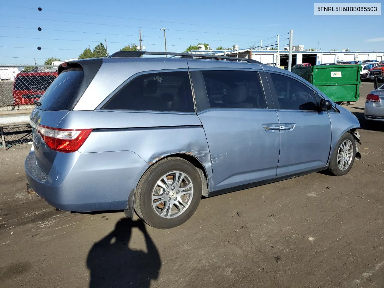 2011 Honda Odyssey Exl VIN: 5FNRL5H68BB085503 Lot: 72276074