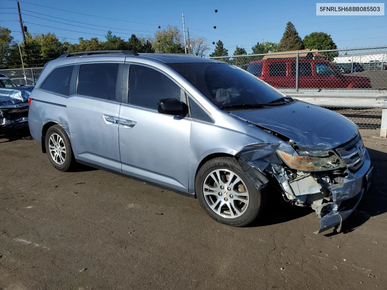 2011 Honda Odyssey Exl VIN: 5FNRL5H68BB085503 Lot: 72276074