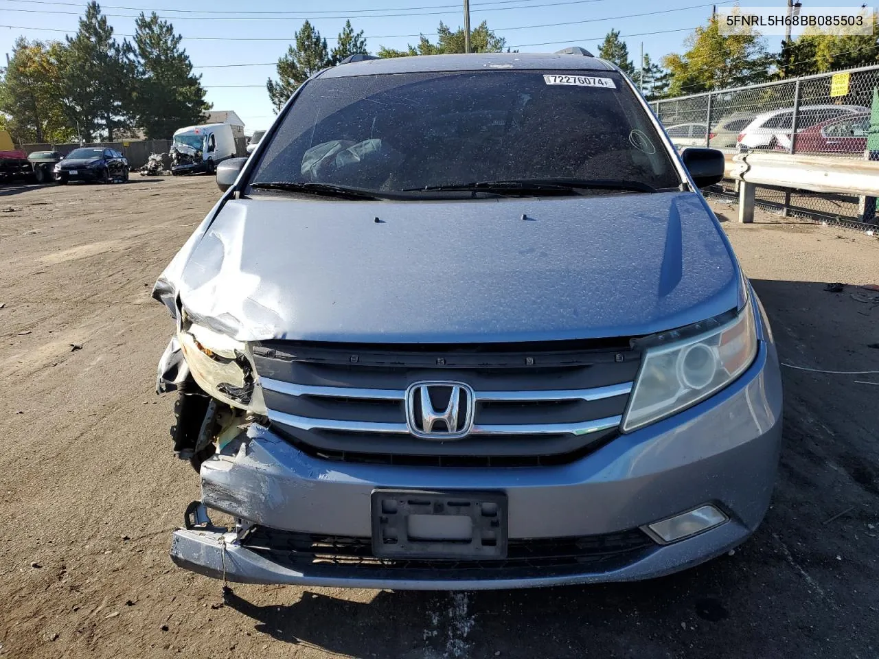 2011 Honda Odyssey Exl VIN: 5FNRL5H68BB085503 Lot: 72276074