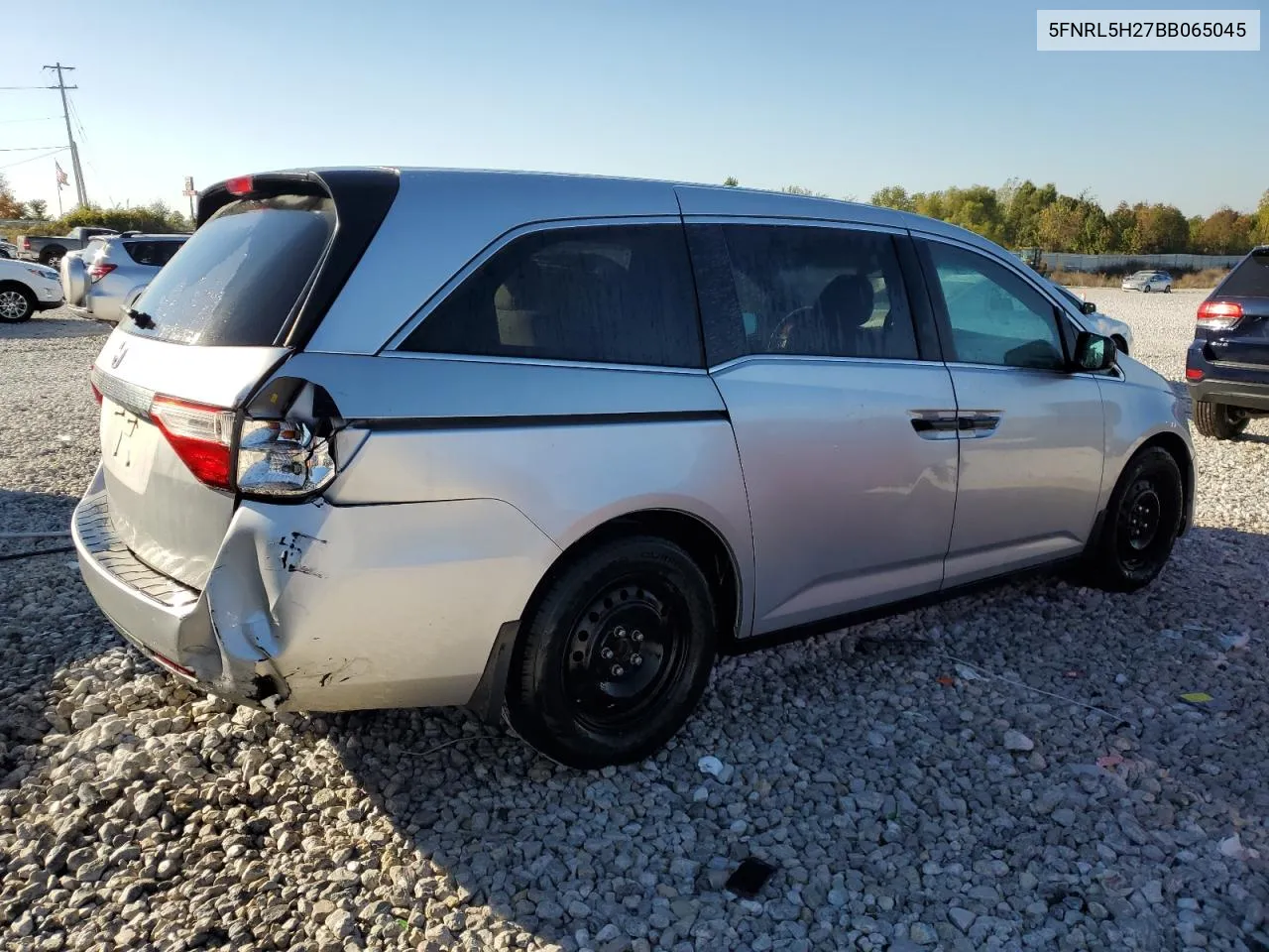 2011 Honda Odyssey Lx VIN: 5FNRL5H27BB065045 Lot: 72464174