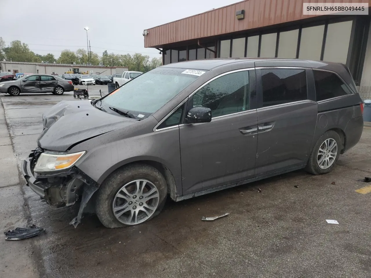 2011 Honda Odyssey Exl VIN: 5FNRL5H65BB049445 Lot: 72791734