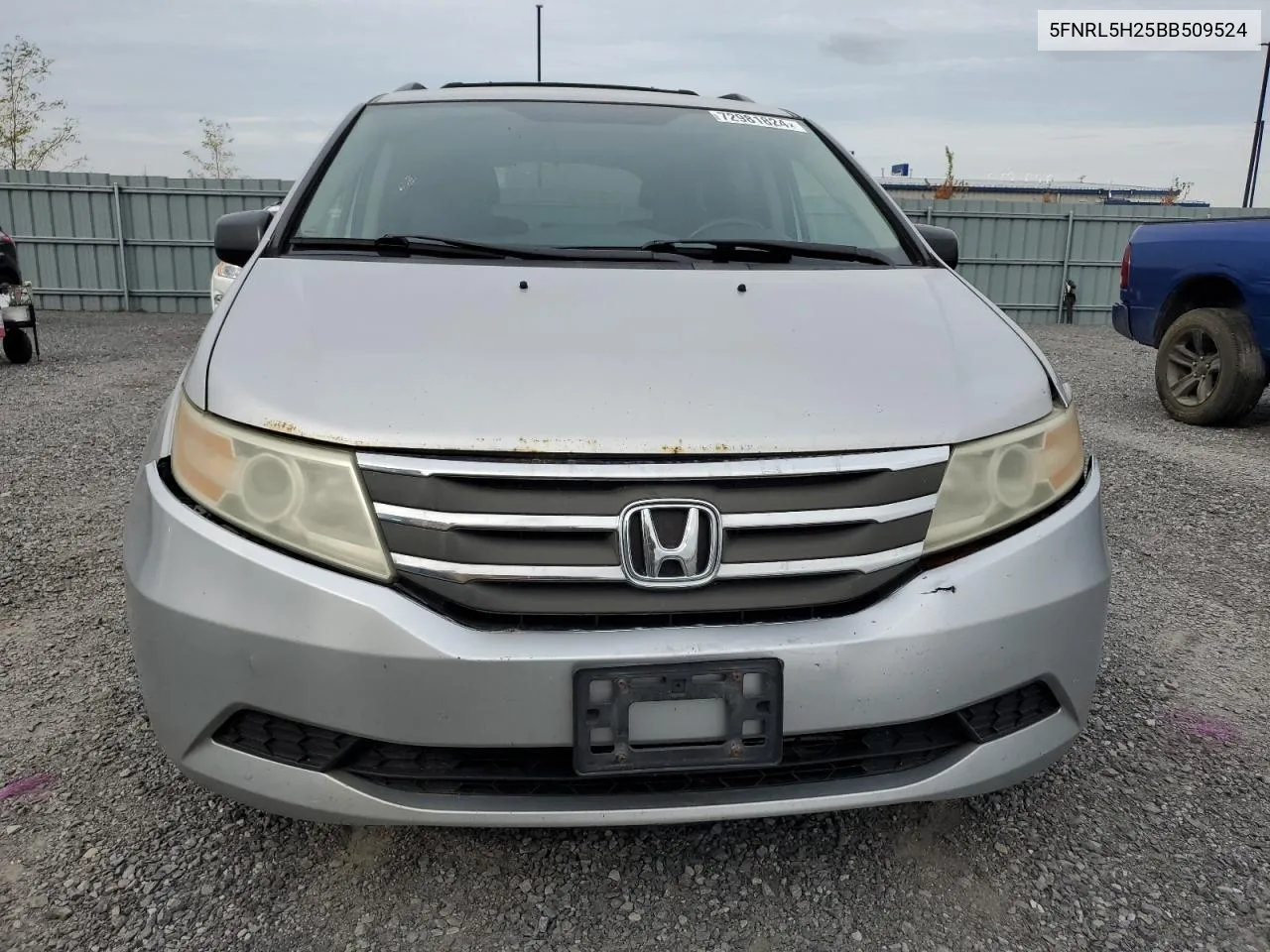 2011 Honda Odyssey Lx VIN: 5FNRL5H25BB509524 Lot: 72981824