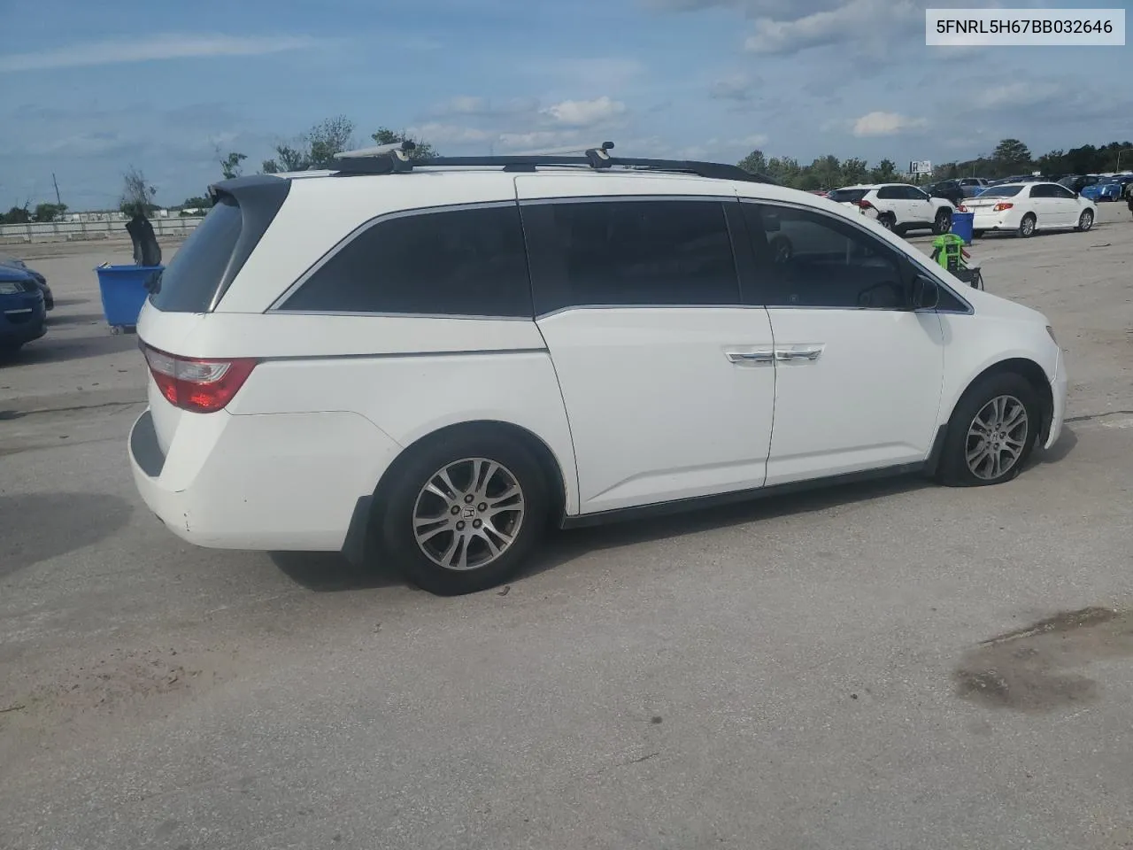 2011 Honda Odyssey Exl VIN: 5FNRL5H67BB032646 Lot: 73027044