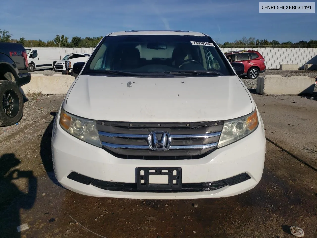 2011 Honda Odyssey Exl VIN: 5FNRL5H6XBB031491 Lot: 73330764