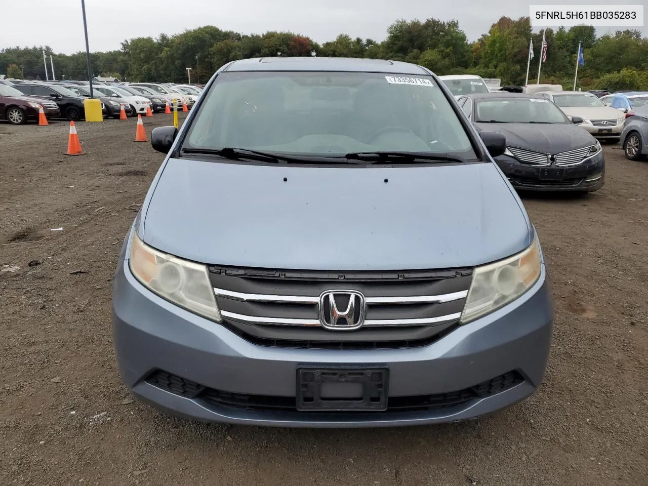 2011 Honda Odyssey Exl VIN: 5FNRL5H61BB035283 Lot: 73356714