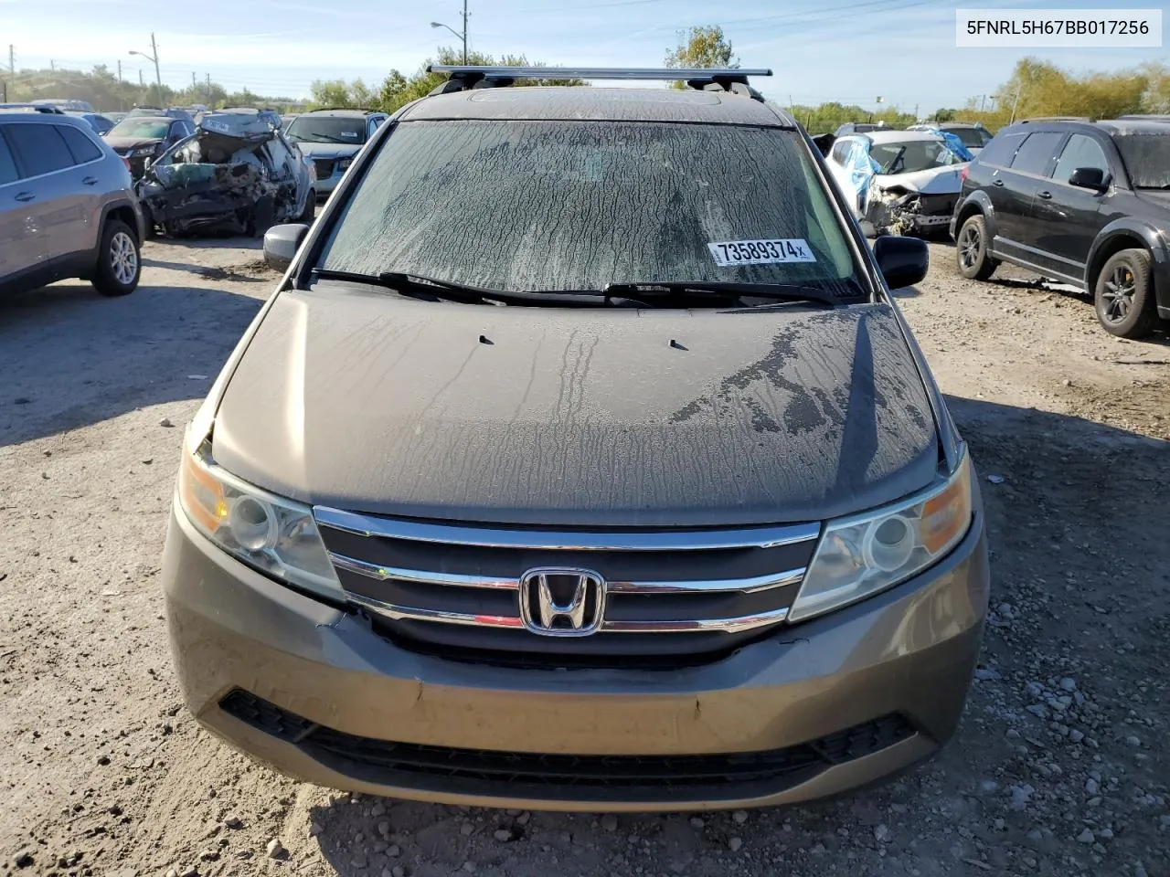 2011 Honda Odyssey Exl VIN: 5FNRL5H67BB017256 Lot: 73589374